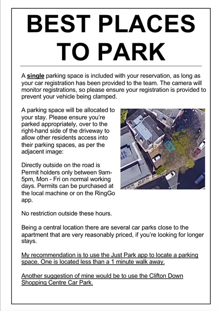 On street parking