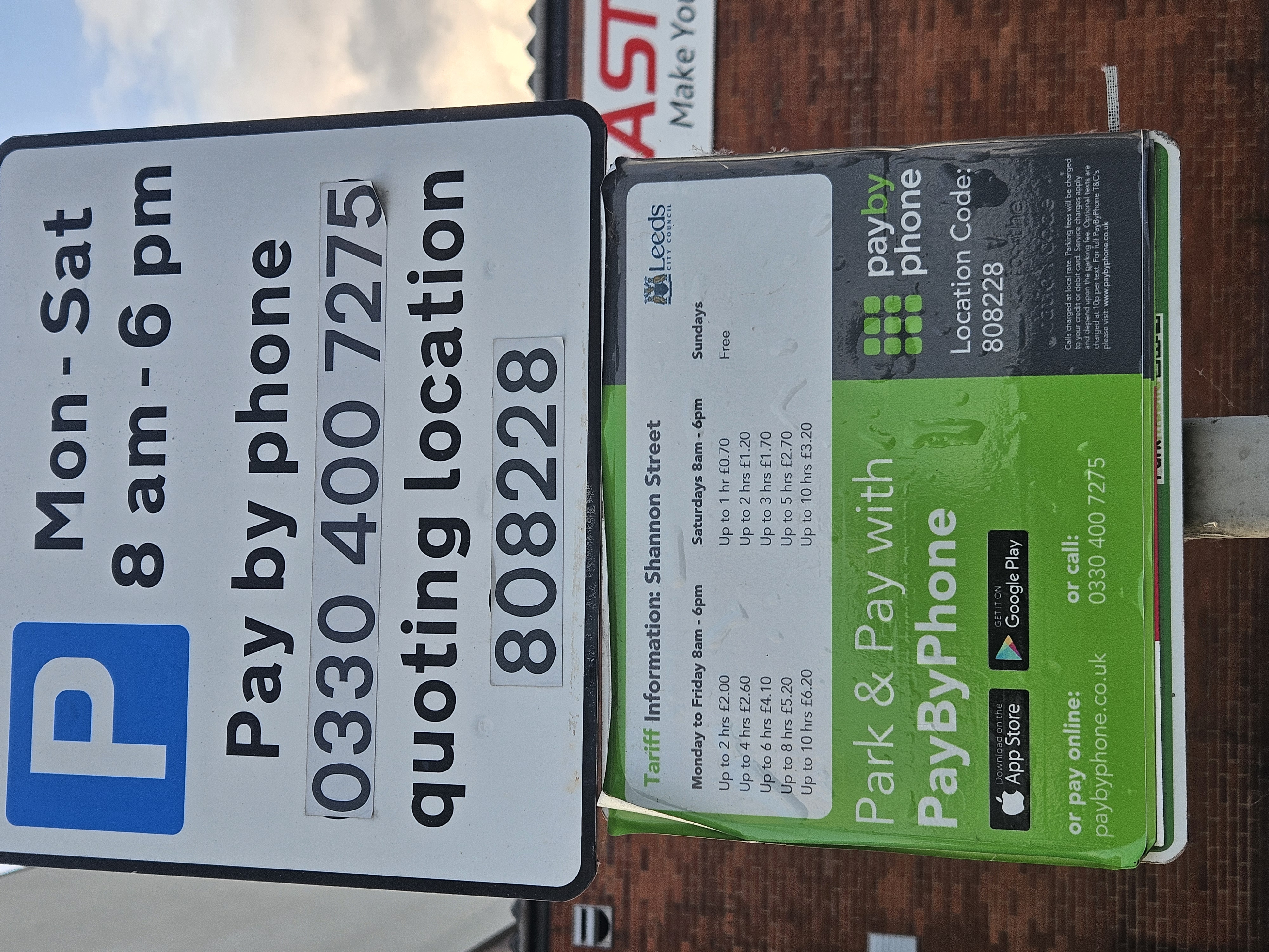 On street parking