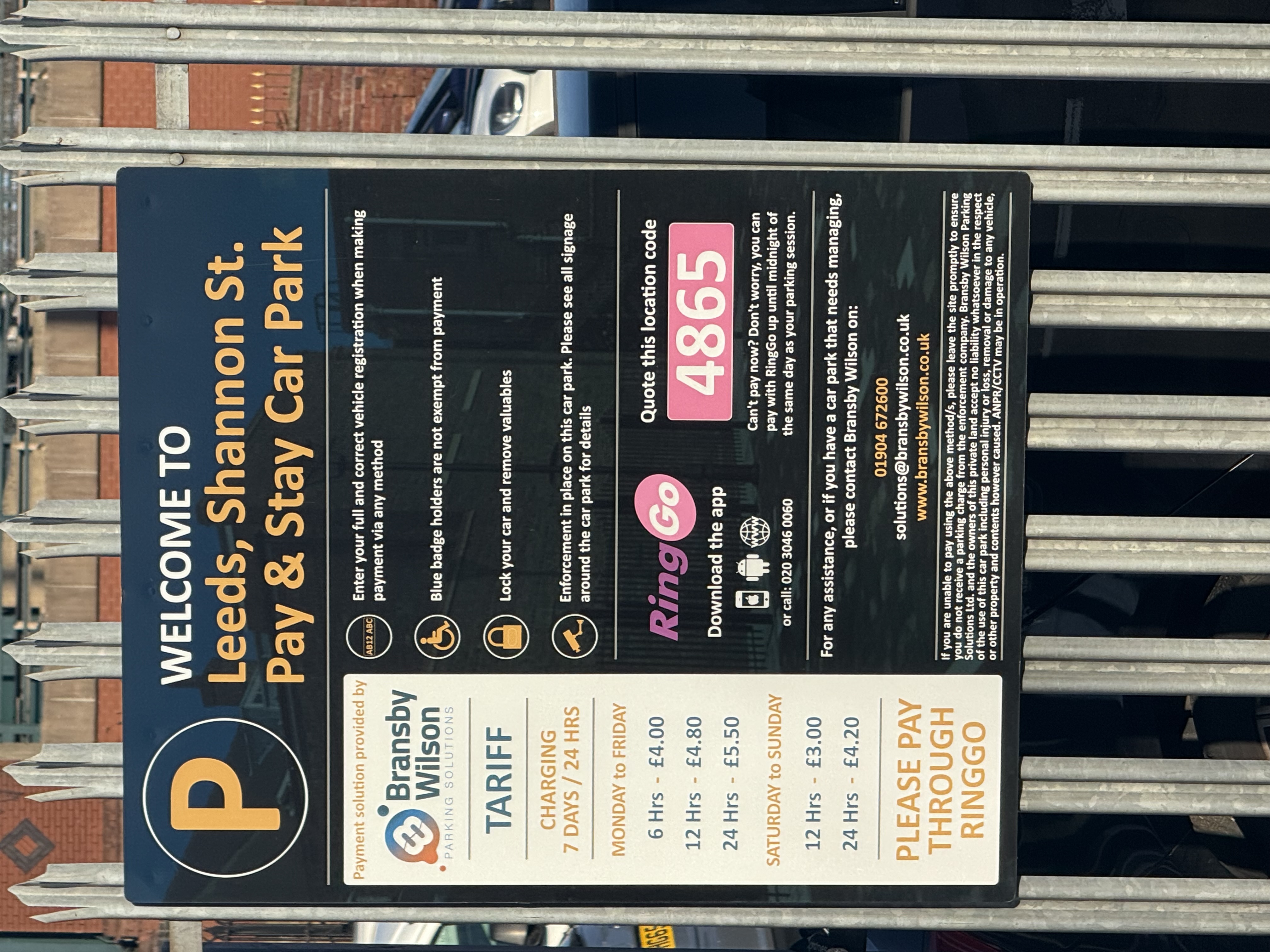 On street parking